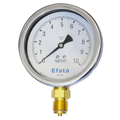 Manômetro c/ caixa inox EFCI